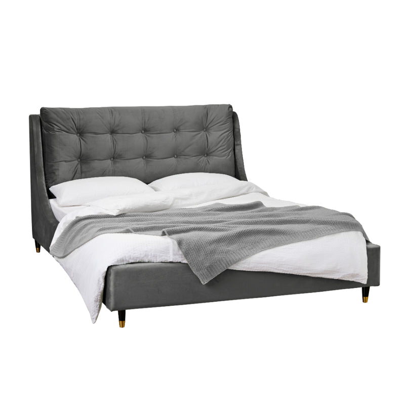 Sloane Kingsize Bed 5ft 150cm - Grey