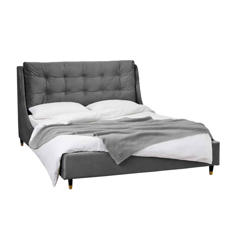 Sloane Double Bed 4ft6 1.35m - Grey