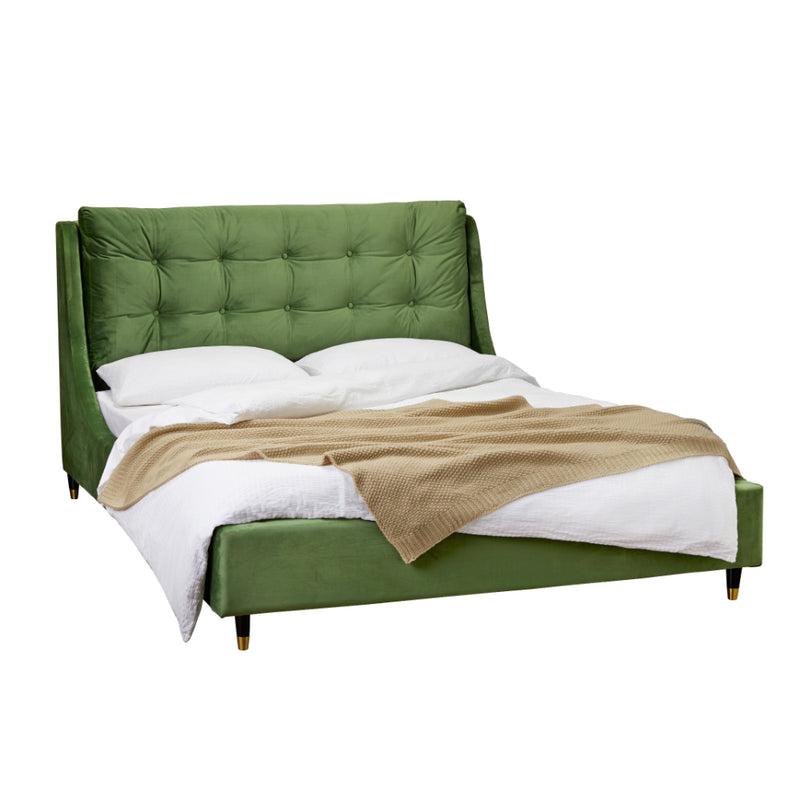 Sloane Kingsize Bed 5ft 150cm - Green