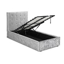 Rimini Single Bed 3ft .9m - Silver