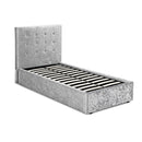 Rimini Single Bed 3ft .9m - Silver