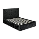 Rimini Double Bed 4ft6 1.35m - Black