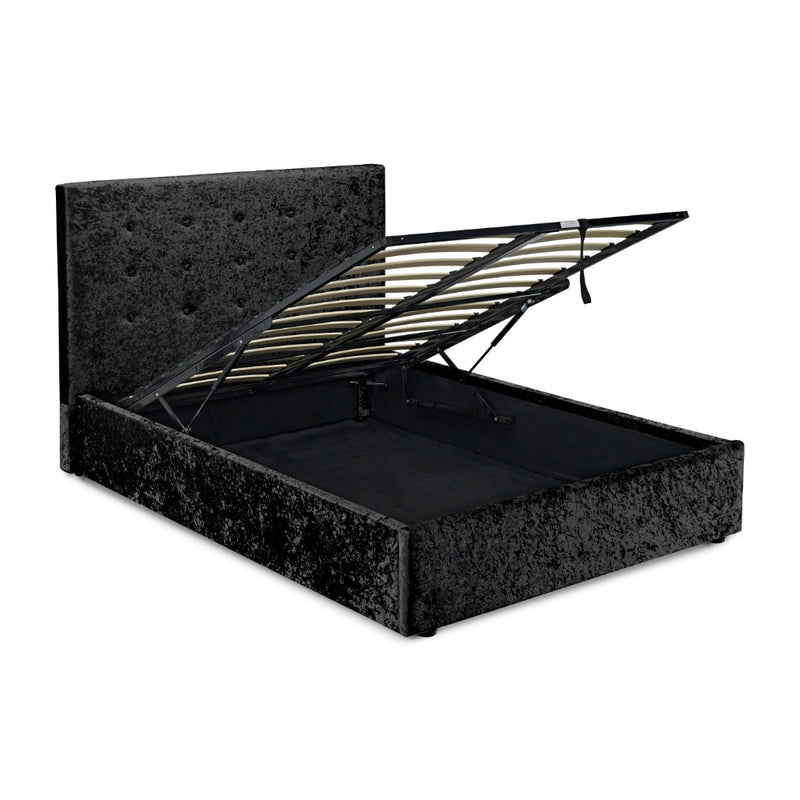 Rimini Double Bed 4ft6 1.35m - Black