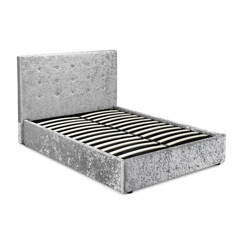 Rimini Kingsize Bed 5ft 150cm - Silver