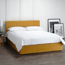 Berlin Kingsize Bed 5ft 150cm - Mustard Yellow