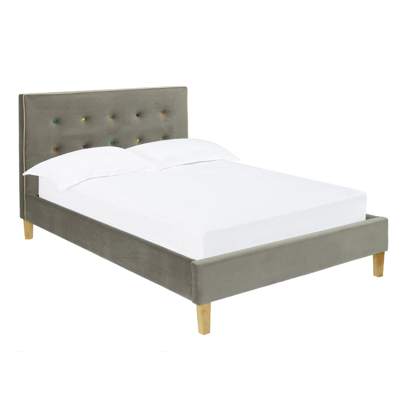 Camden Double Bed 4ft6 1.35m - Grey