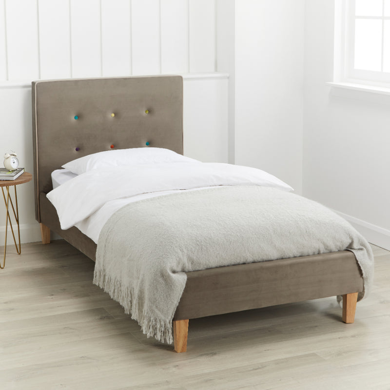 Camden Single Bed 3ft .9m - Grey