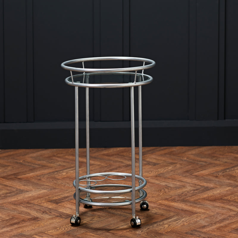 Collins Drinks Trolley - Silver