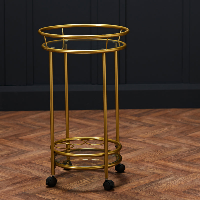 Collins Drinks Trolley - Gold