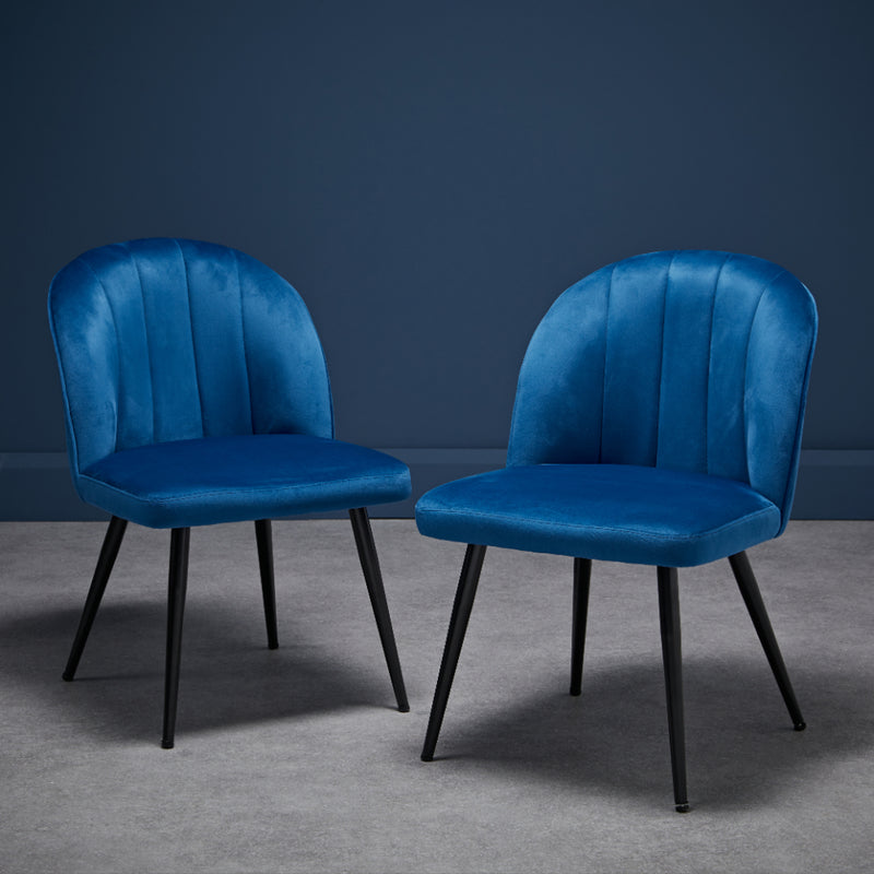 Orla Dining Chairs - Blue - Set of 2