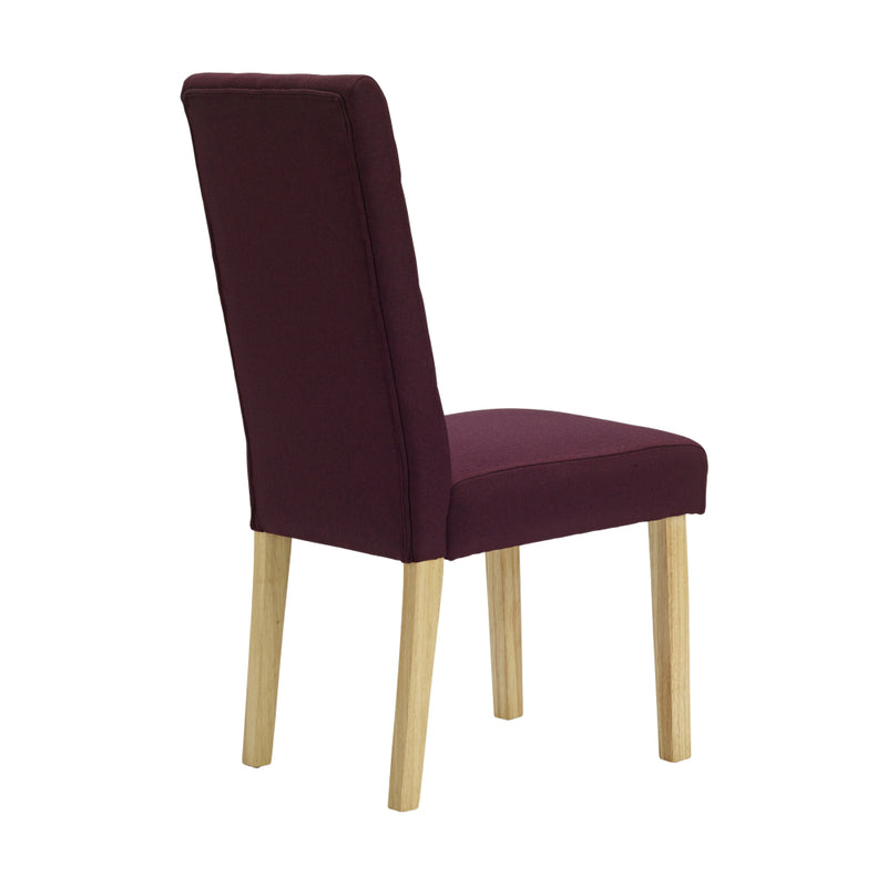 Roma Dining Chairs - Plum Purple - Set of 2
