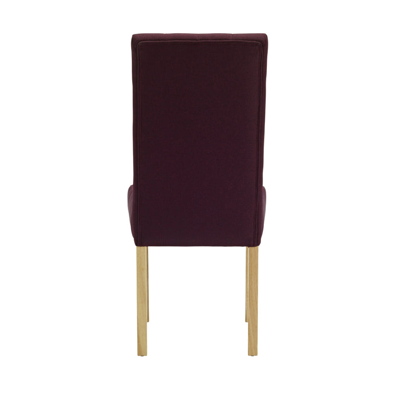 Roma Dining Chairs - Plum Purple - Set of 2