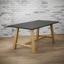 Brooklyn Dining Table 1.8m - Grey/Wood