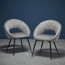 Lulu Dining Chairs - Grey - Set of 2