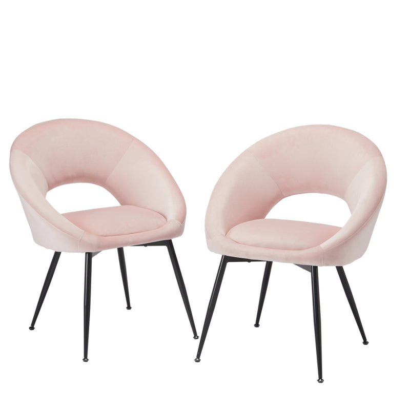 Lulu Dining Chairs - Pink - Set of 2