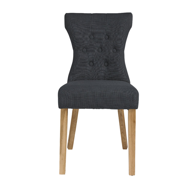 Naples Dining Chairs - Grey - Set of 2