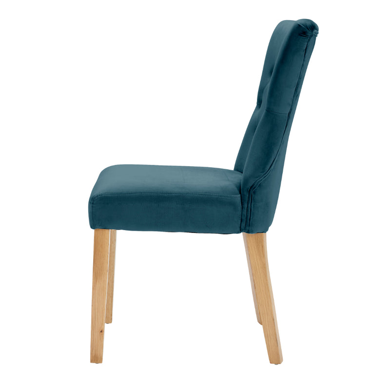 Naples Dining Chairs - Peacock Blue - Set of 2