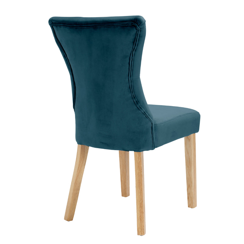 Naples Dining Chairs - Peacock Blue - Set of 2
