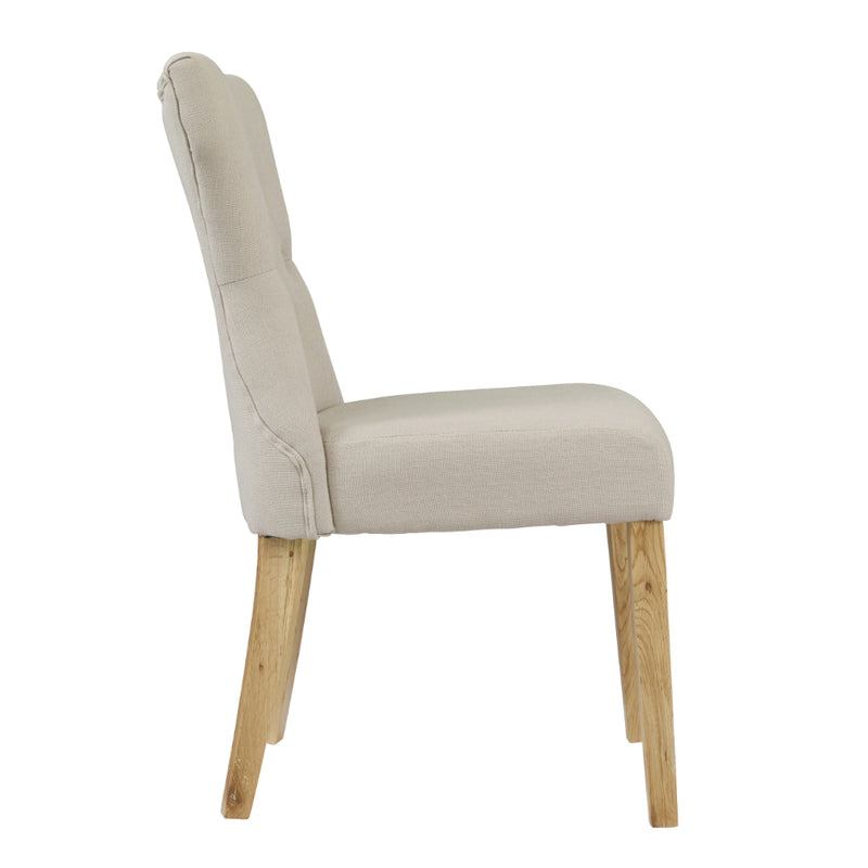 Naples Dining Chairs - Beige - Set of 2