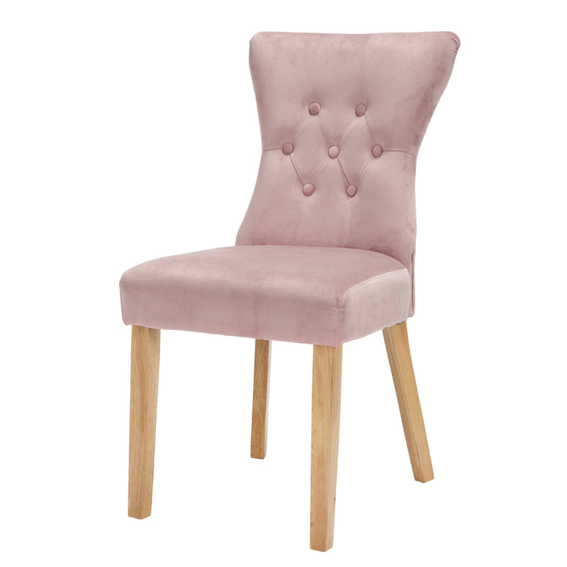 Naples Dining Chairs - Blush Pink - Set of 2