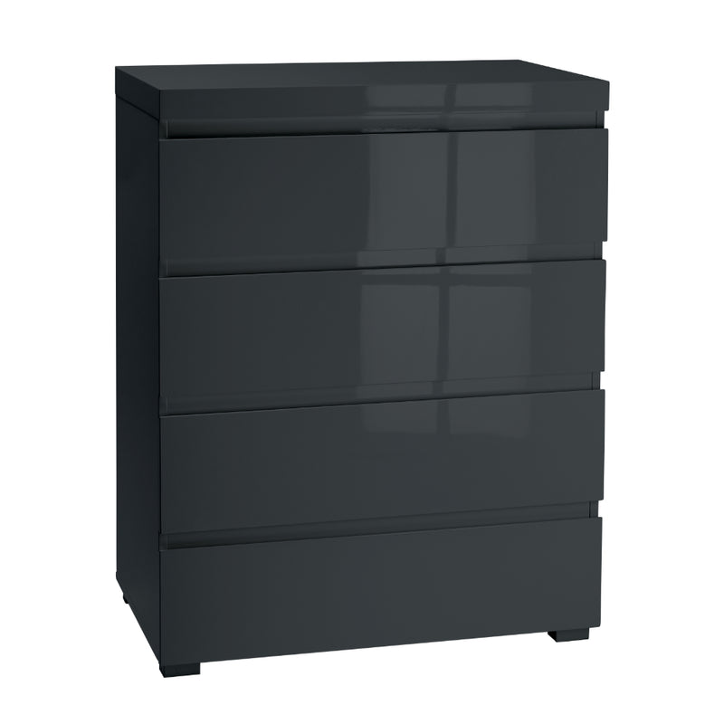 Puro Chest of Drawers with 4 Drawers - Charcoal Grey