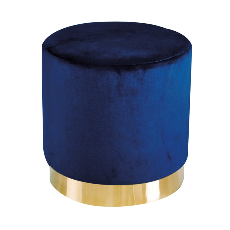 Lara Velvet Pouffe - Royal Blue