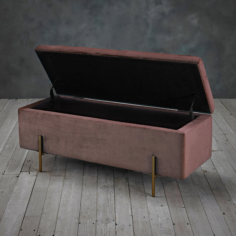 Lola Storage Ottoman 115cm - Pink