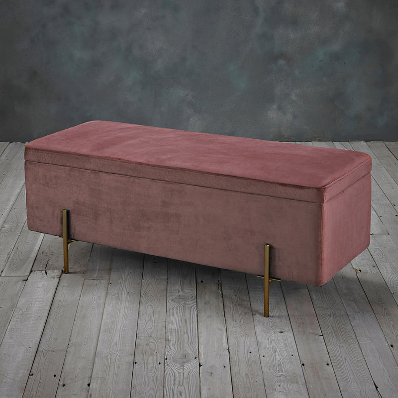 Lola Storage Ottoman 115cm - Pink