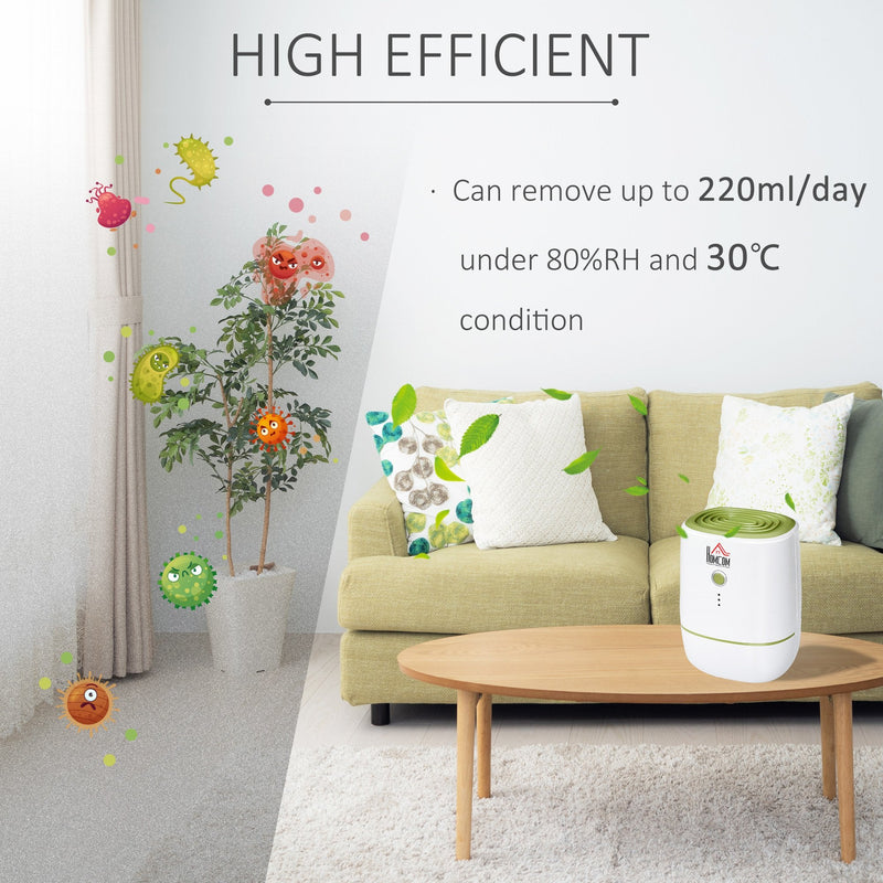 HOMCOM Portable De Humidifier 500ml - White