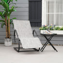 Outsunny Patio Lounge Chair - Grey