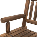Outsunny2 seater  Rocking Chair -  Brown