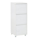 HOMCOM Filing Cabinet with Metal Door 103x38x38cm White