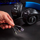 Akai Gaming Stereo Headset and Microphone Black and Blue