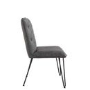 Darwen Studded Back Bench - Grey