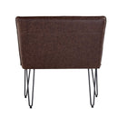 Darwen Studded Back Bench - Brown