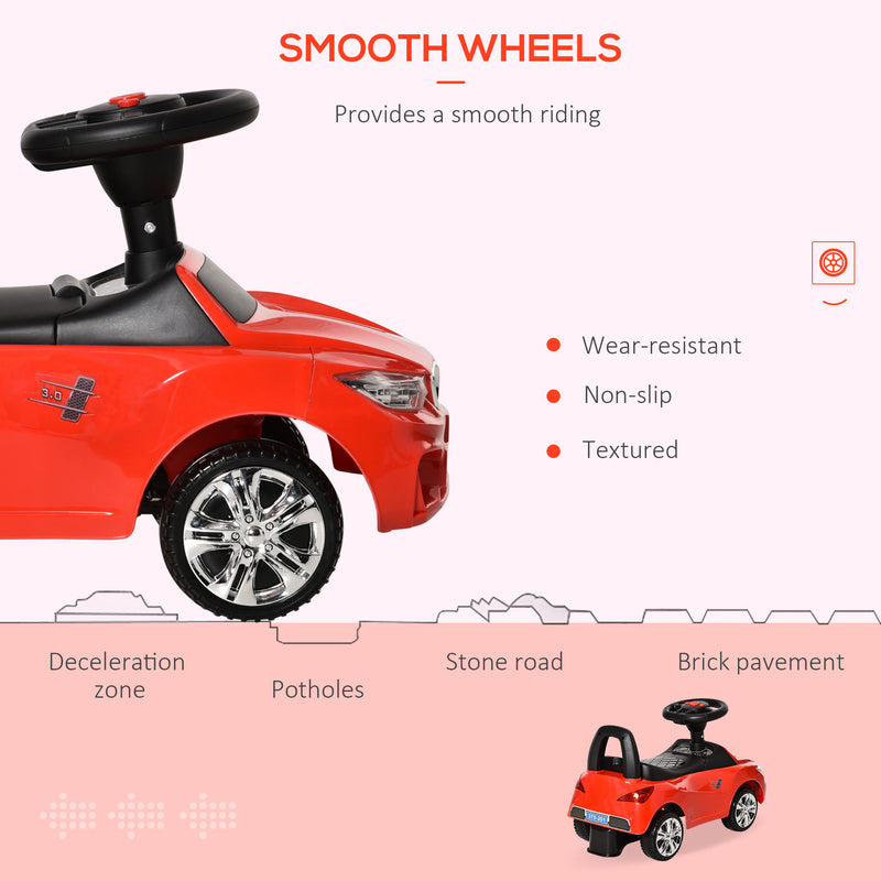 HOMCOM Baby Ride On Sliding Car - Red