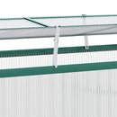 Outsunny Aluminium Cold Frame Greenhouse Planter with Openable Top 130x70x61cm