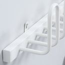 HOMCOM Wall Mounted Electric Shoe Dryer Shoe Warmers For Boots 3 Pairs White