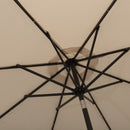 Outsunny Outdoor Garden Solar Power 24 LED Light Parasol Sun Umbrella Crank Tilt