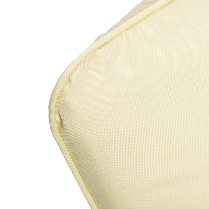 Outsunny Outdoor Seat and Back Cushion Set, Deep Seating Chair Cushion, Beige
