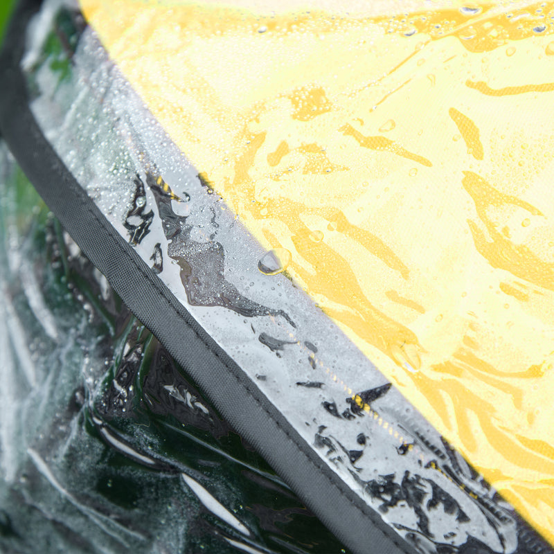 PawHut Detachable Pet Stroller with Rain Cover for Small and Tiny Dogs, Yellow