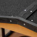 PawHut Wooden Outdoor Cat House 3-Tier Kitten Shelter w/ Tilted Roof Yellow