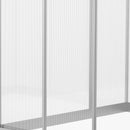 Outsunny 10x6ft Aluminium Greenhouse with/ Door Window Galvanized Base PC Panel