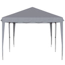 Outsunny 3 x 6 m Pop Up Gazebo Patio Party Event Heavy Duty Canopy Grey