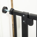 PawHut Extra Tall Dog Gate with Cat Door Auto Close for Stairs 74-80 cm Wide