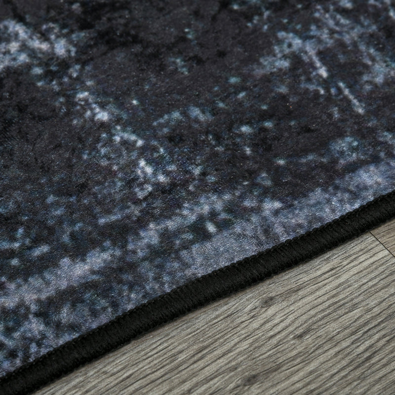 HOMCOM Large Blue Area Rug, Geometric Carpet for Living Room Bedroom, 160x230cm