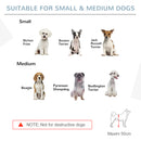 PawHut Freestanding Pet Gate w/ 2 Support Feet for Doorways Stairs White