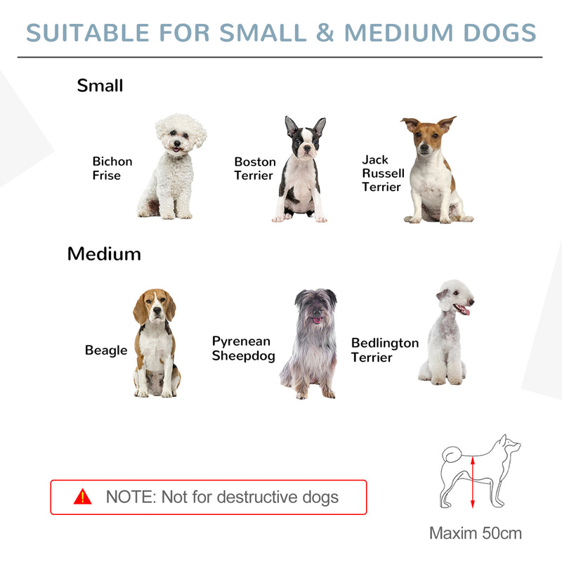 PawHut Freestanding Pet Gate w/ 2 Support Feet for Doorways Stairs White