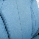 Vinsetto Linen Executive Office Chair Height Adjustable Swivel Chair, Blue