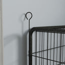 Pawhut Metal Pet Playpen Dog Kennel w/Door Latches In/Outdoor Use 82Lx82Wx60Hcm